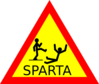 Caution Sparta Clip Art